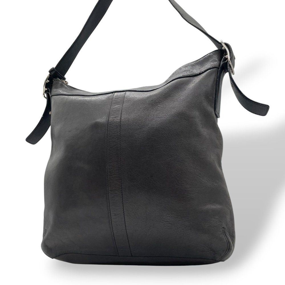 COACH Old Coach Leather Shoulder Bag, Black, 9188 U2, Made in USA - Picture 1 of 10